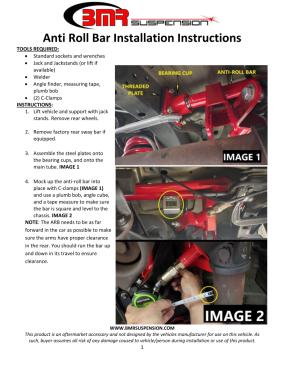 BMR Installation Instructions for ARB732