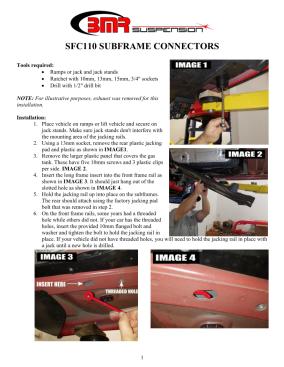 BMR Installation Instructions for SFC110