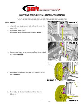 BMR Installation Instructions for SP087