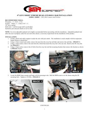 BMR Installation Instructions for XSB001