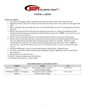 BMR Installation Instructions for AA031R-SD