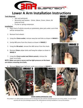 BMR Installation Instructions for AA040