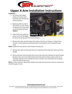 BMR Installation Instructions for AAU322