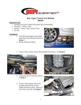 BMR Installation Instructions for BK005