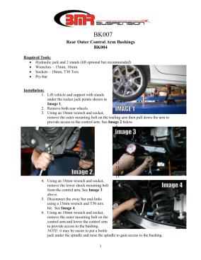 BMR Installation Instructions for BK007