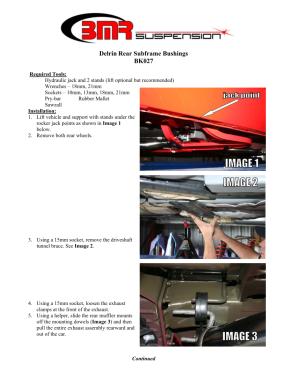 BMR Installation Instructions for BK027