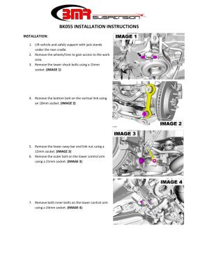 BMR Installation Instructions for BK055