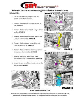 BMR Installation Instructions for BK081-SD