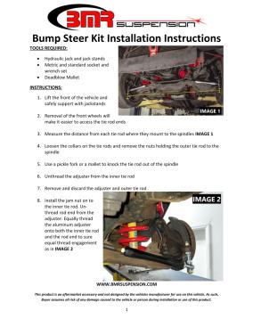 BMR Installation Instructions for BSK400