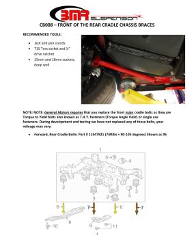 BMR Installation Instructions for CB008