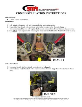 BMR Installation Instructions for CB762
