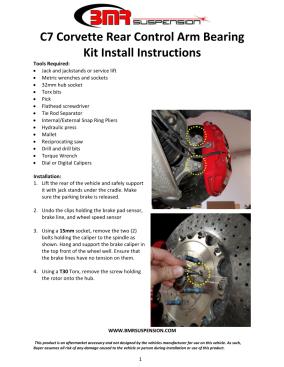 BMR Installation Instructions for CBK577