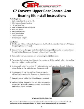BMR Installation Instructions for CBK578