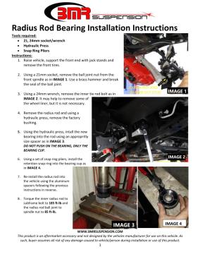 BMR Installation Instructions for CBK772