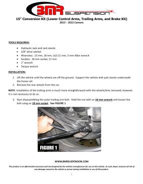 BMR Installation Instructions for DRP353