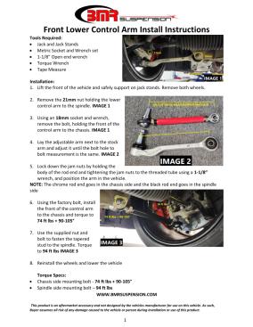 BMR Installation Instructions for FLC368