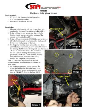 BMR Installation Instructions for MM111