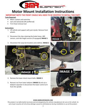 BMR Installation Instructions for MM551