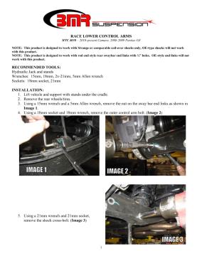 BMR Installation Instructions for MTCA030