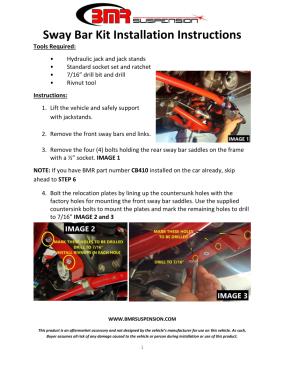 BMR Installation Instructions for SB028