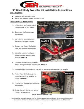 BMR Installation Instructions for SB330