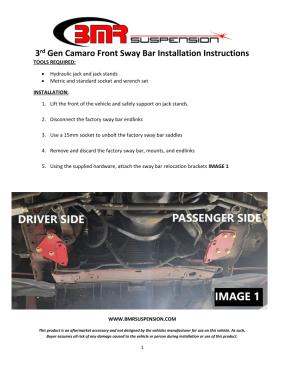BMR Installation Instructions for SB331