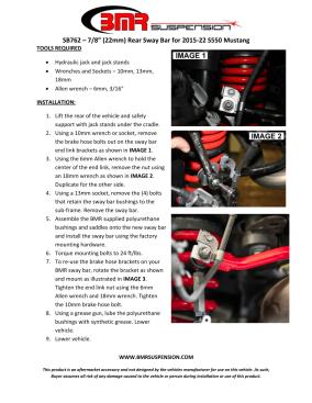 BMR Installation Instructions for SB762