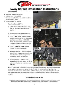 BMR Installation Instructions for SB763