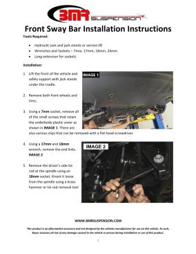 BMR Installation Instructions for SB764