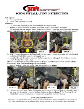 BMR Installation Instructions for SCB766