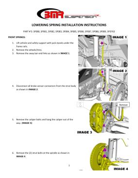 BMR Installation Instructions for SPD763