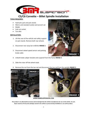 BMR Installation Instructions for SPN550