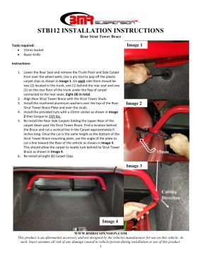 BMR Installation Instructions for STB112