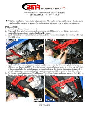 BMR Installation Instructions for TCC005