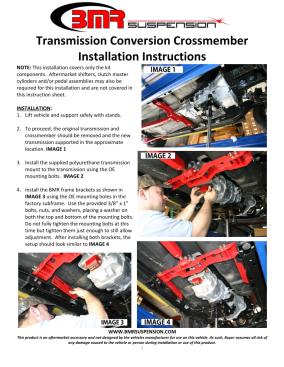 BMR Installation Instructions for TCC005