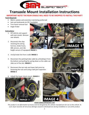 BMR Installation Instructions for TM560