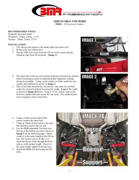 BMR Installation Instructions for TR004
