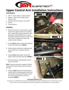 BMR Installation Instructions for UCA753