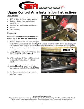 BMR Installation Instructions for UCA754
