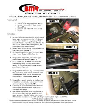 BMR Installation Instructions for UCM002