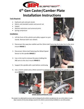 BMR Installation Instructions for WAK361