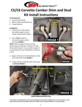 BMR Installation Instructions for WAK551