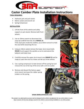 BMR Installation Instructions for WAK751