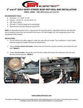 BMR Installation Instructions for XSB001