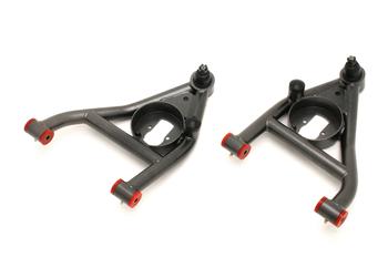 AA009 - A-arms, Lower, DOM, Non-adjustable, Polyurethane Bushings, Rear Bump Stops